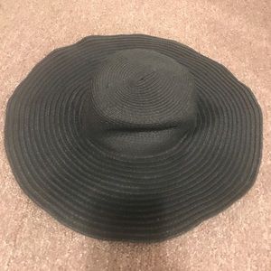 Big Black Beach Hat